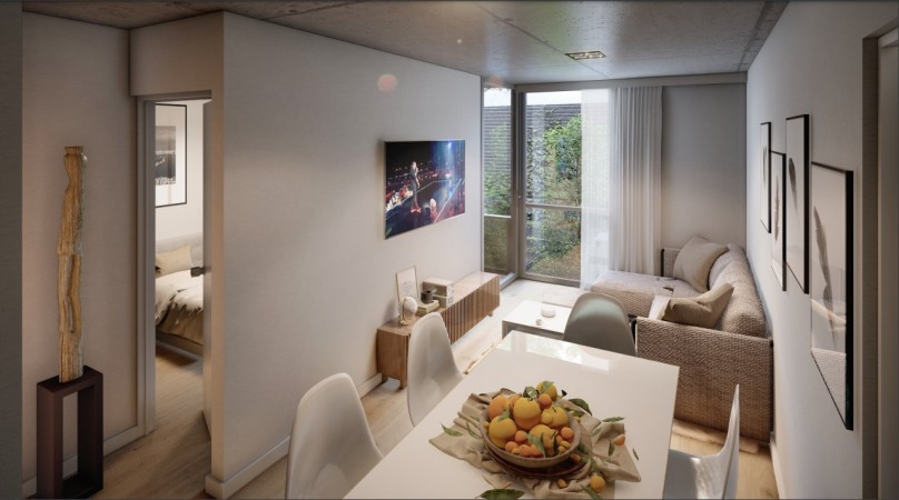 Urquiza 2800, 2 dormitorios, jardin, terraza exclusiva, parrillero y piscina.