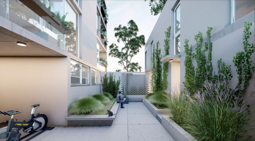 Urquiza 2800, 2 dormitorios, jardin, terraza exclusiva, parrillero y piscina.
