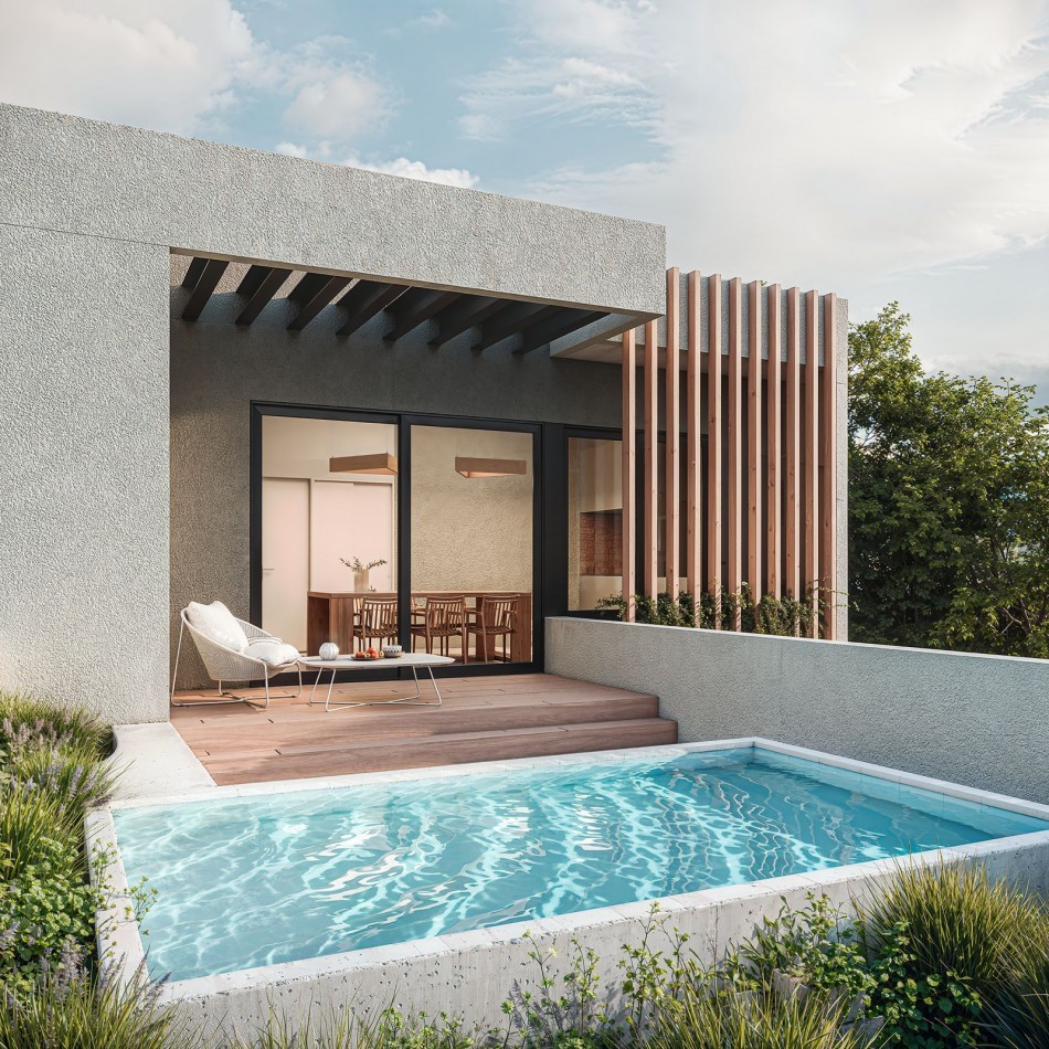 Brown 2700 - Casa de pasillo de 3 dormitorios con terraza y quincho 