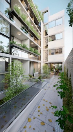 Urquiza 2800, 2 dormitorios, jardin, terraza exclusiva, parrillero y piscina.