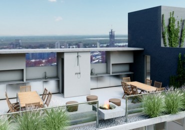 Urquiza 2800, 2 dormitorios, jardin, terraza exclusiva, parrillero y piscina.